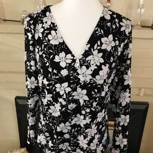 🆕 Charter Club Floral and Polka Dotted Blouse.